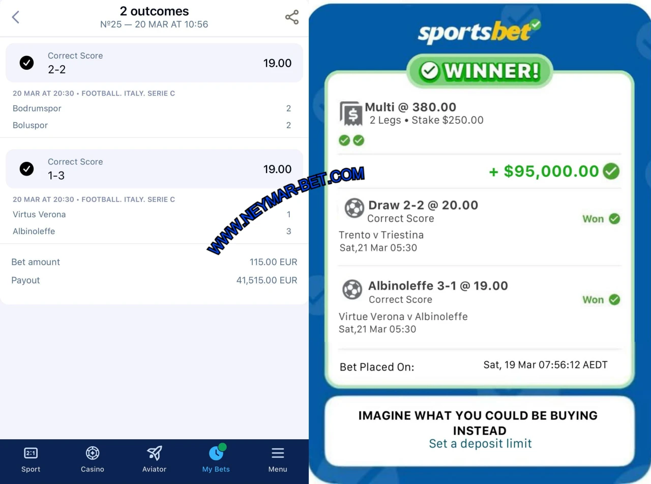 SPORTS BET FIXED MATCH BETTING